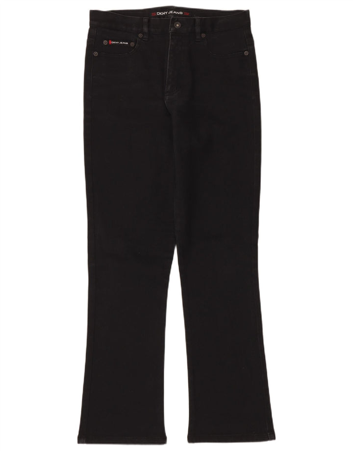 Женские джинсы DKNY Bootcut US 10, большие размеры W30 L30, черный хлопок