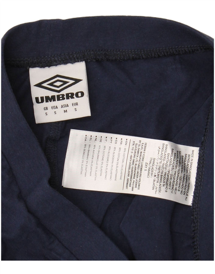 UMBRO Женские леггинсы с рисунком UK 10 Smal Темно-синие хлопковые