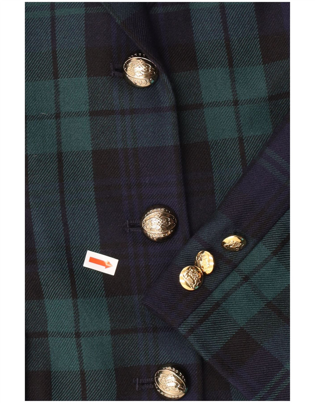 LUISA SPAGNOLI Женский пиджак IT 46 Большой Зеленый Клетчатый Классический