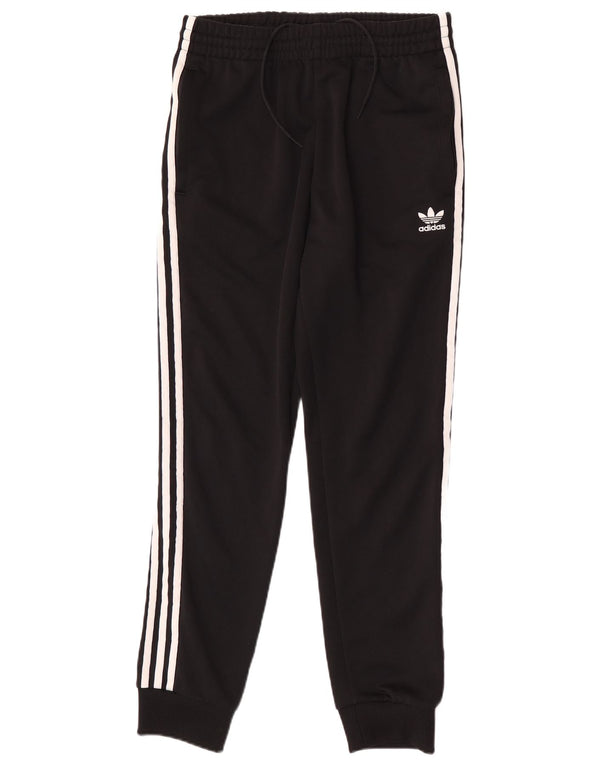 Adidas Mens Tracksuit Trousers Joggers Medium Black Polyester