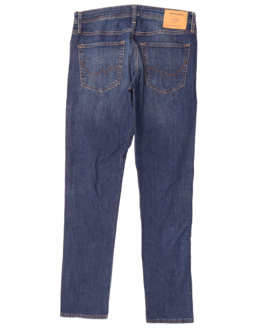 Мужские узкие джинсы Jack & Jones W32 L32 синие, хлопок