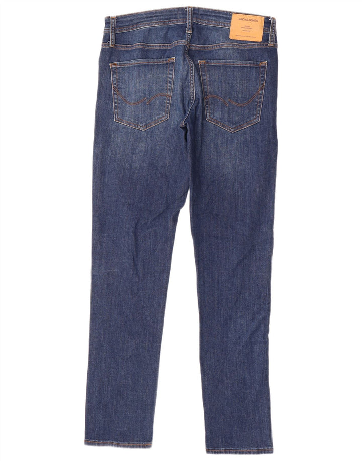 Мужские узкие джинсы Jack & Jones W32 L32 синие, хлопок