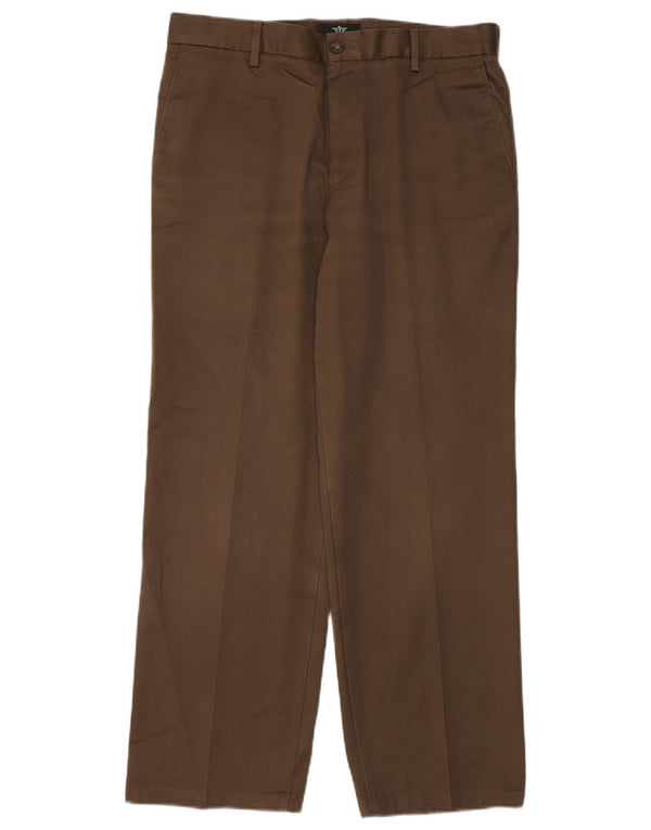 Мужские прямые брюки-чиносы Dockers цвета хаки W34 L29, хлопок цвета хаки
