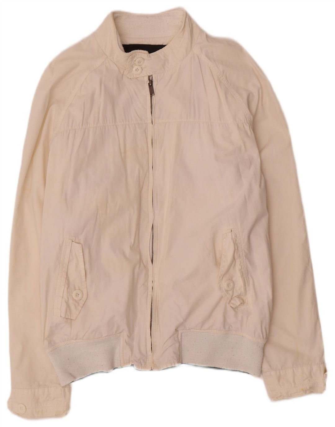 Мужская куртка-бомбер Zara UK 42 XL, белая