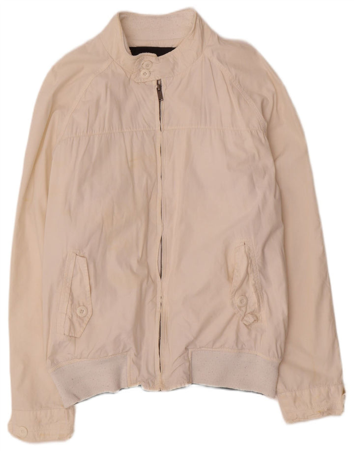 Мужская куртка-бомбер Zara UK 42 XL, белая