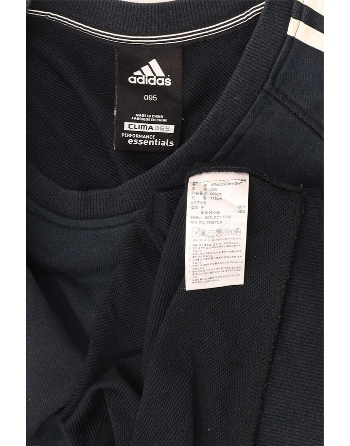 Adidas Mens Clima 365 Толстовка Джемпер Маленький Темно-Синий Хлопок