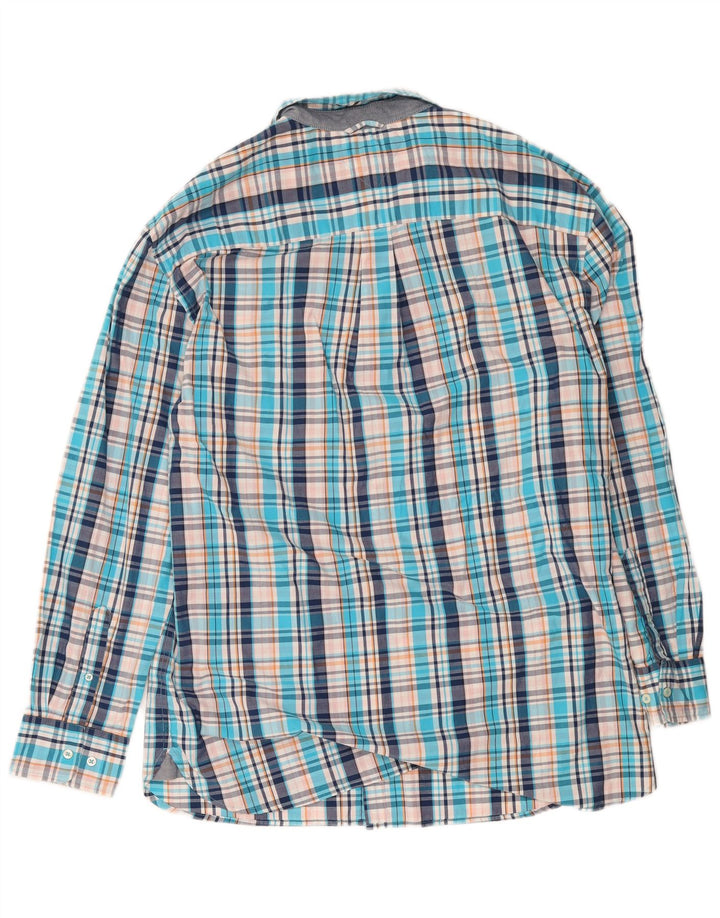 Мужская высокая рубашка Tommy Hilfiger 2XL, синяя клетка, хлопок