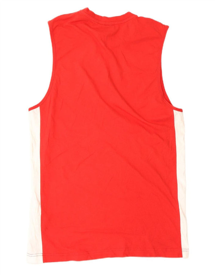 LOTTO Mens Vest Top XL Red Colourblock Cotton
