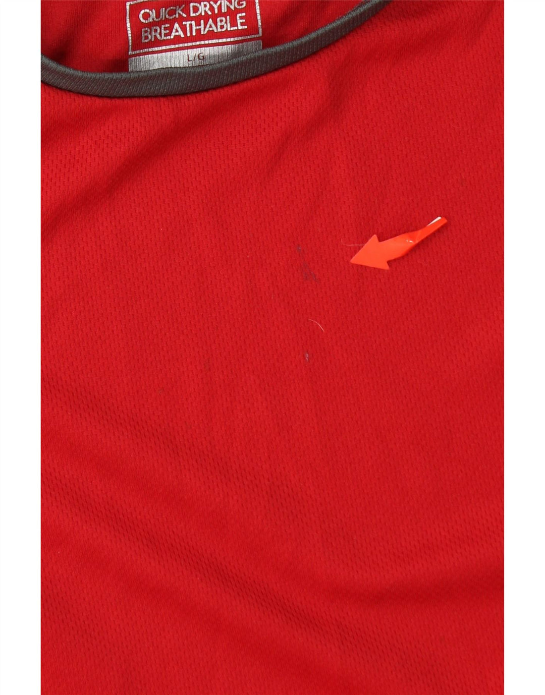 MOUNTAIN WAREHOUSE Mens T-Shirt Top Large Red Colourblock Polyester Vintage Mountain Warehouse and Second-Hand Mountain Warehouse from Messina Hembry 