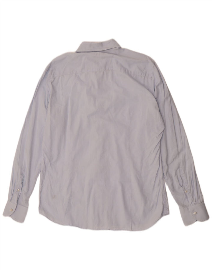 Мужская рубашка Fay, размер 43, 17 XL, синяя