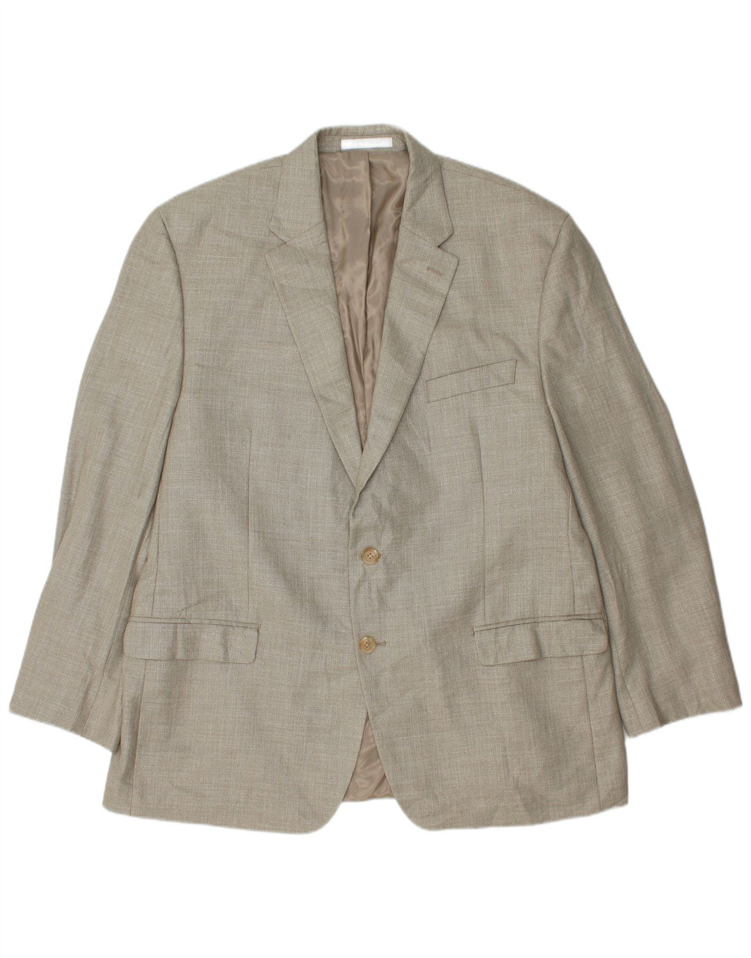 Мужской пиджак с 2 пуговицами Ralph Lauren UK 46 2XL, серый полиэстер