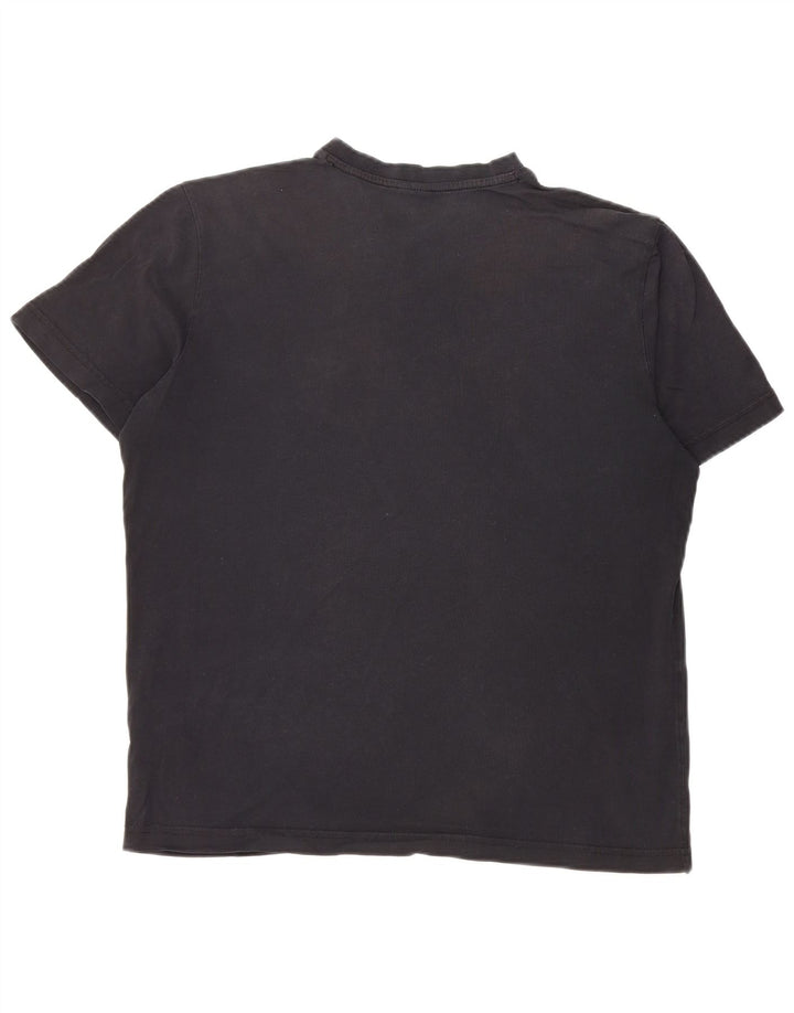 Мужская футболка HUGO BOSS, средний темно-синий хлопок