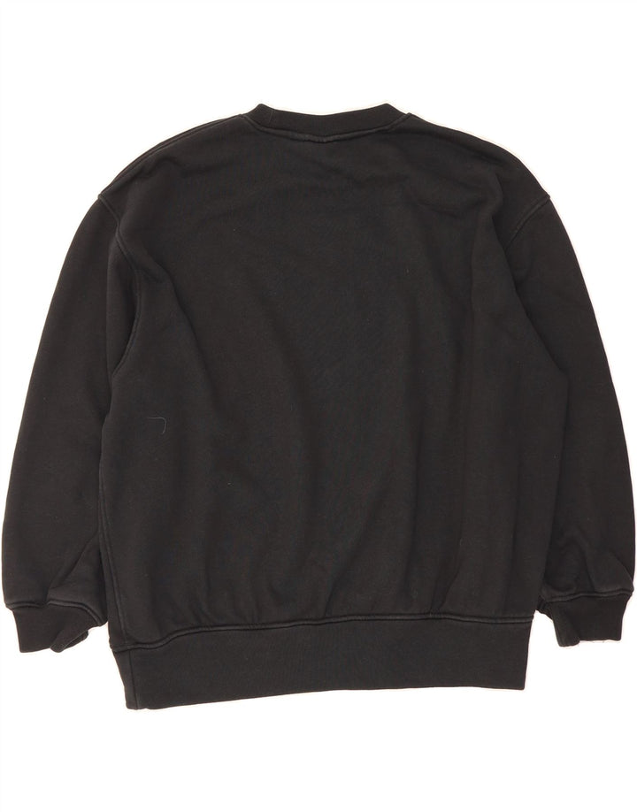 ADIDAS Womens Oversized Sweatshirt Jumper UK 8/10 Small Black Cotton Vintage Adidas and Second-Hand Adidas from Messina Hembry 