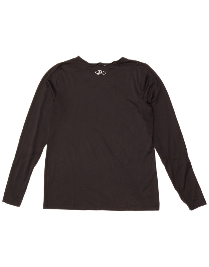 Мужской топ с рисунком Under Armour, длинный рукав, средний черный, полиэстер