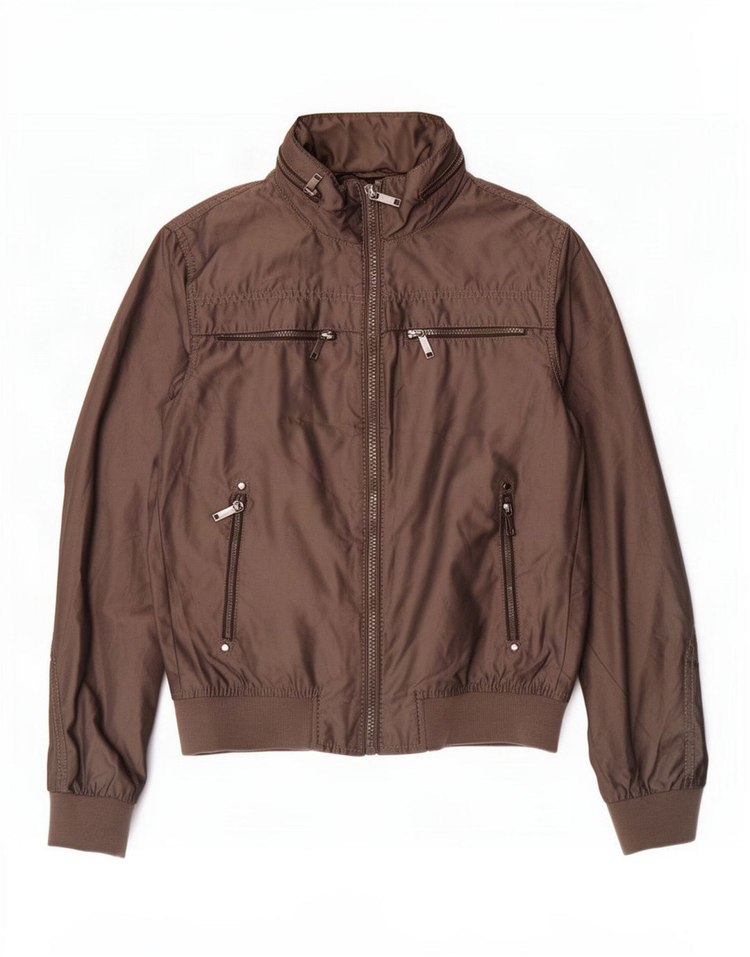 Мужская куртка-бомбер с капюшоном Zara UK 40, большая серая