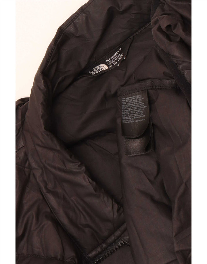 Стеганая куртка The North Face для мальчиков 14–15 лет XL, черный полиэстер