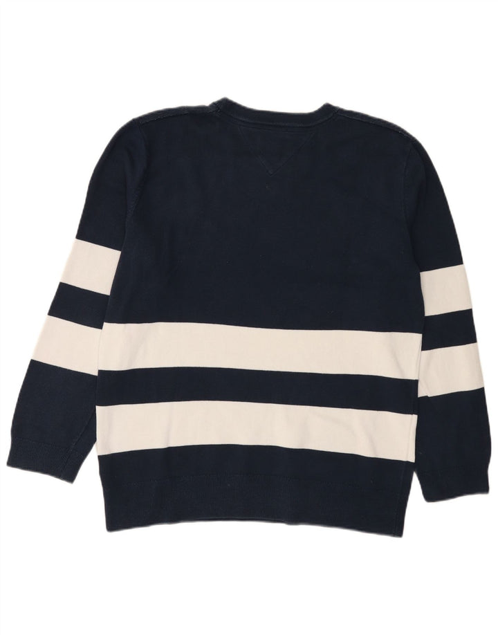 Мужской джемпер с круглым вырезом Tommy Hilfiger, средний темно-синий