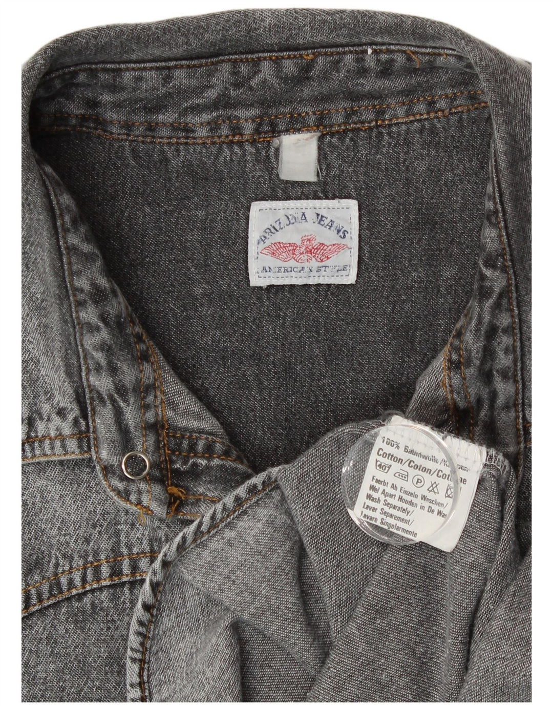 Мужская джинсовая рубашка Arizona XL, серая, хлопок