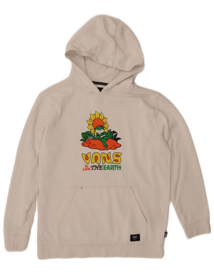 Женский джемпер с капюшоном VANS UK 18 XL, белый хлопок