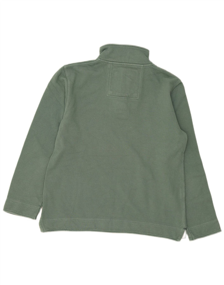 Crew Clothing Мужской свитшот на молнии 1/4 стандартного кроя, джемпер среднего зеленого цвета