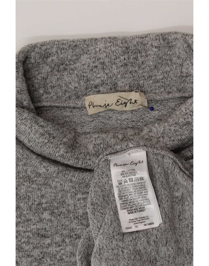 Женский джемпер с высоким воротником Phase Eight, Великобритания, 18 XL, серый вискоза