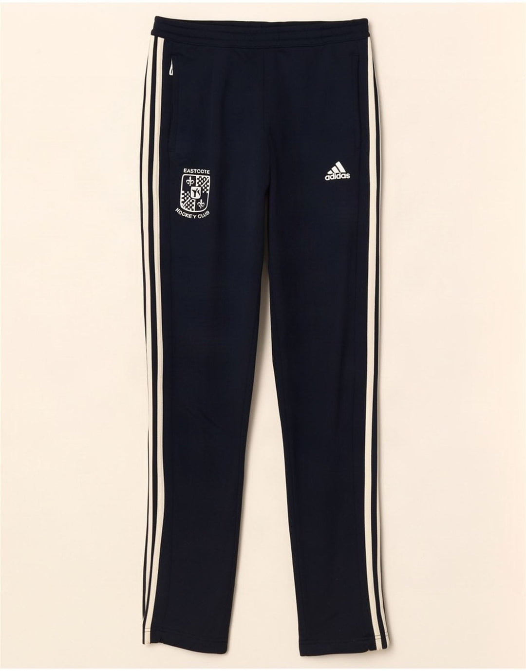 Женские спортивные брюки Adidas с графическим рисунком, Великобритания, маленький размер 8/10, темно-синий, полиэстер