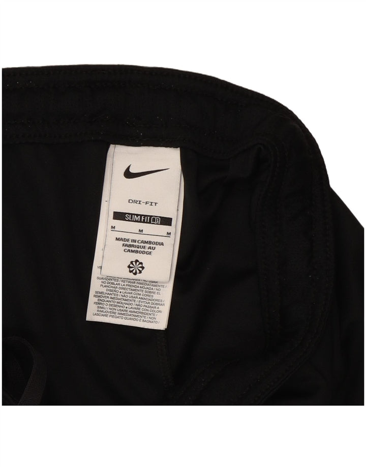Мужские спортивные шорты Nike Dri Fit Slim Fit, средний черный, полиэстер с цветными блоками