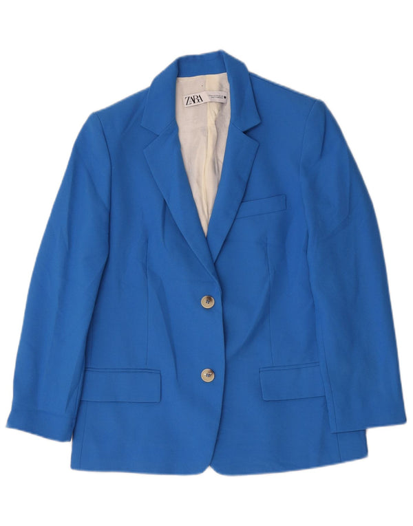 Женский пиджак оверсайз с 2 пуговицами Zara UK 6 XS, синий