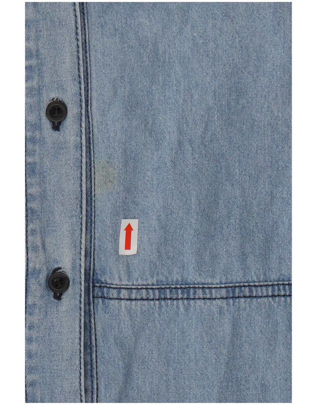 CARRERA Мужская джинсовая рубашка с коротким рукавом, размер 43/44 XL, синяя, хлопок