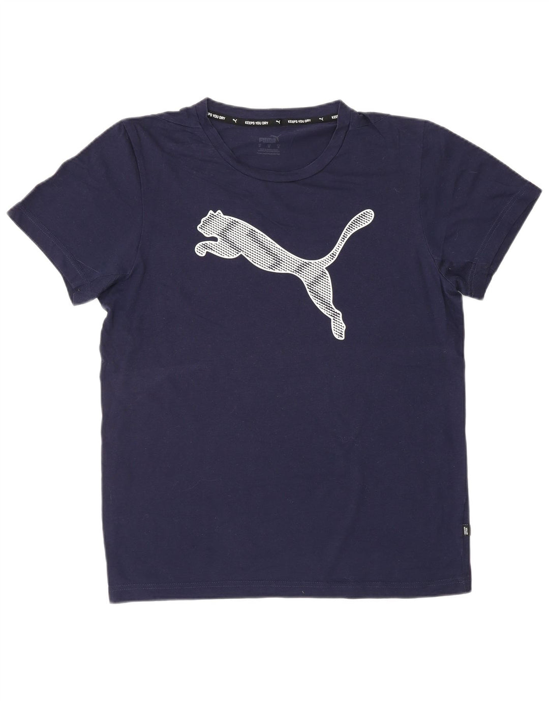 Мужская футболка с рисунком PUMA, средний темно-синий