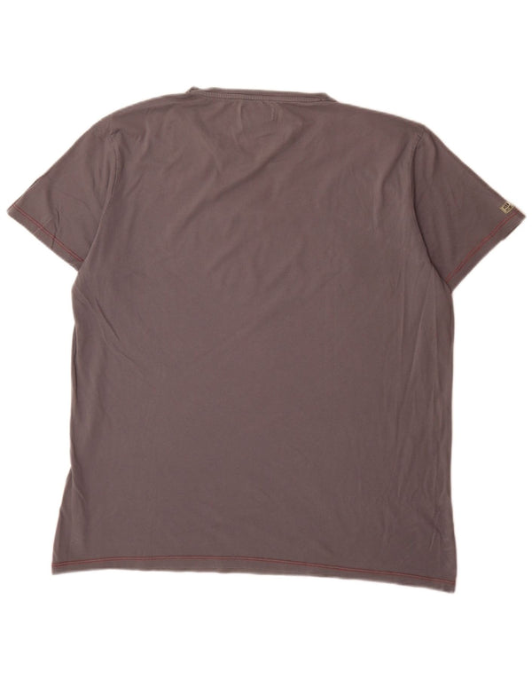 Marlboro Classics Mens Graphic T-Shirt Top 2XL Grey Cotton