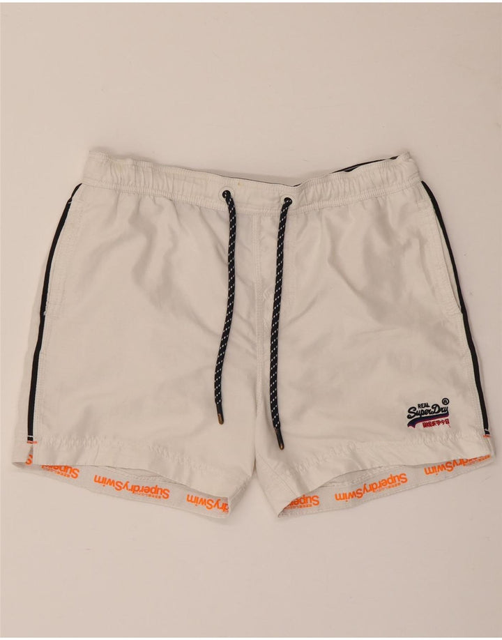 Мужские шорты для плавания Superdry, средний белый полиэстер