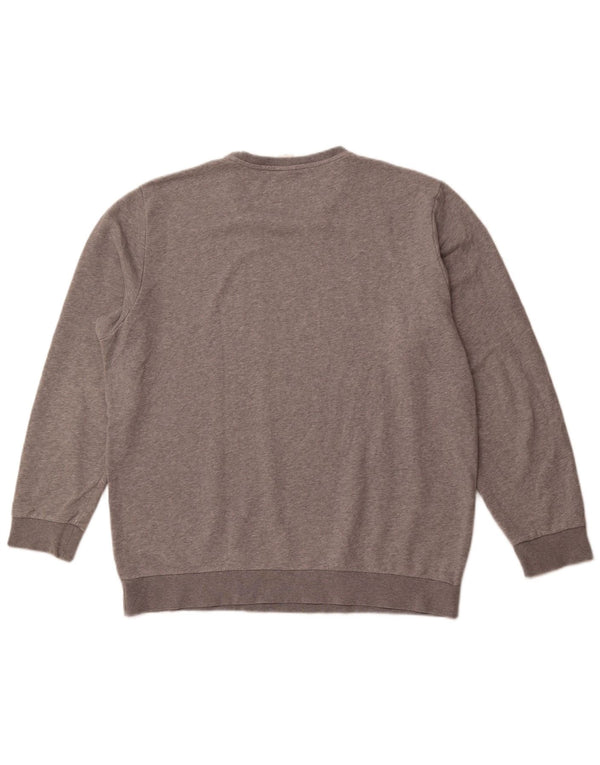 Мужской свитшот с рисунком LE COQ SPORTIF, джемпер 2XL, серый хлопок