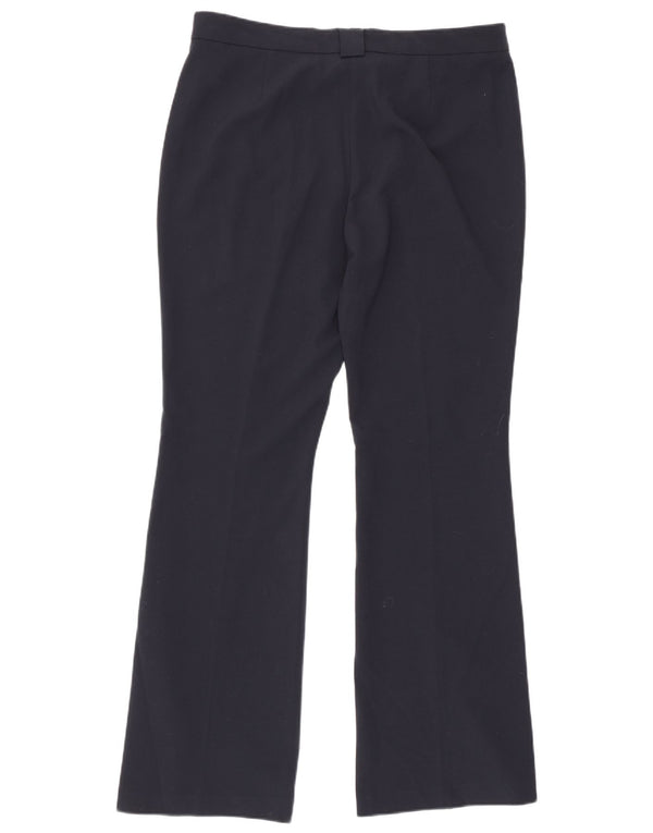Marks & Spencer Womens Casual Trousers UK 12 Medium W32 L32 Navy Blue