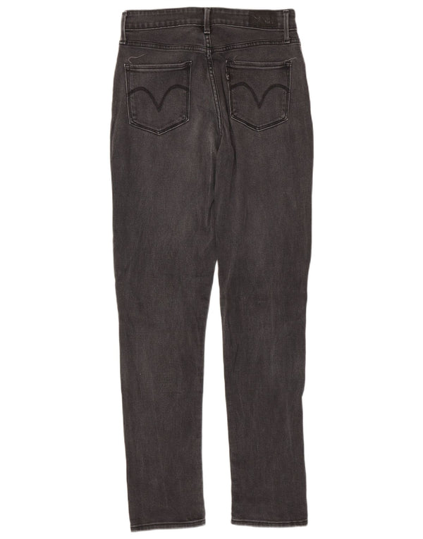 Женские джинсы скинни со средней посадкой LEVI'S США 4, маленькие W27 L32, серый хлопок