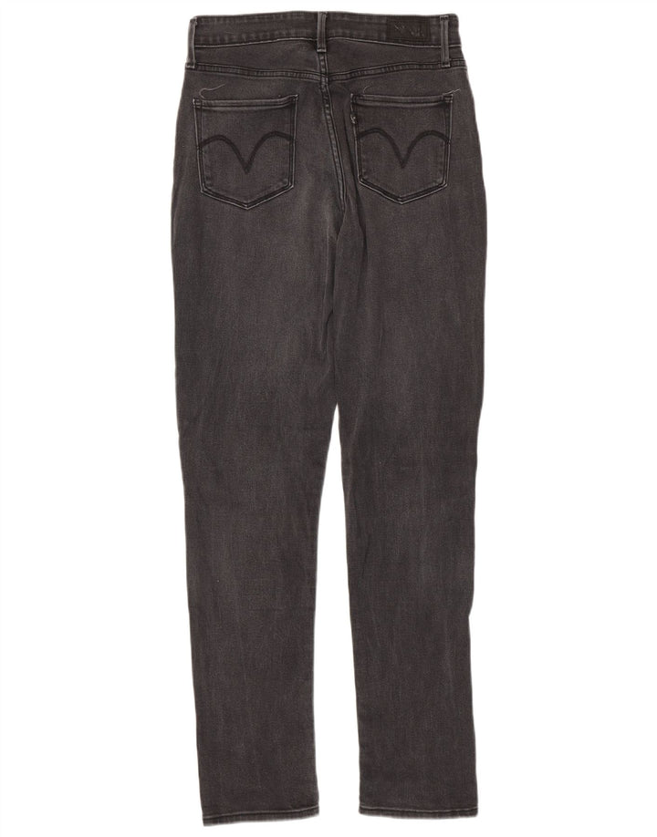 Женские джинсы скинни со средней посадкой LEVI'S США 4, маленькие W27 L32, серый хлопок