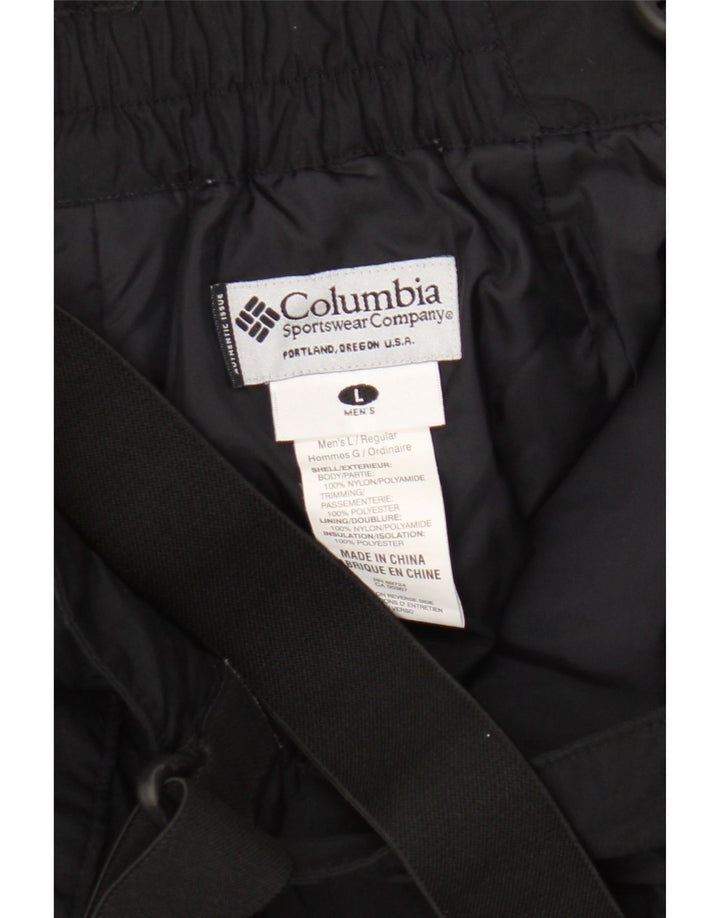 Мужские лыжные брюки Columbia, большие черные нейлоновые комбинезоны