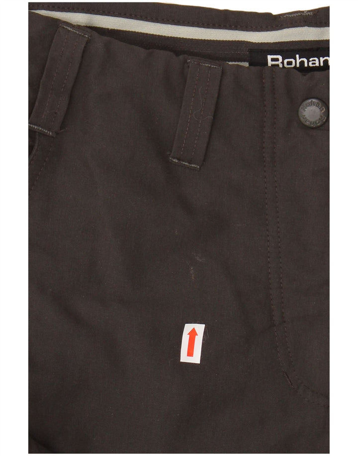 Женские прямые походные брюки ROHAN UK 10, маленькие W30 L31, коричневые, полиамид