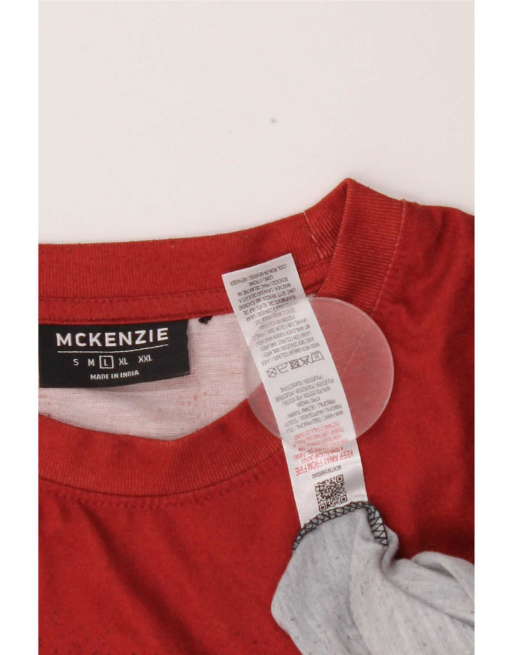 Мужская футболка Mckenzie Top Large Red Tie Dye из полиэстера