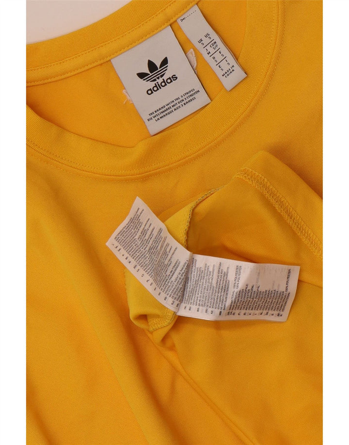 Мужская футболка ADIDAS с графическим рисунком, маленький желтый полиэстер с цветными блоками