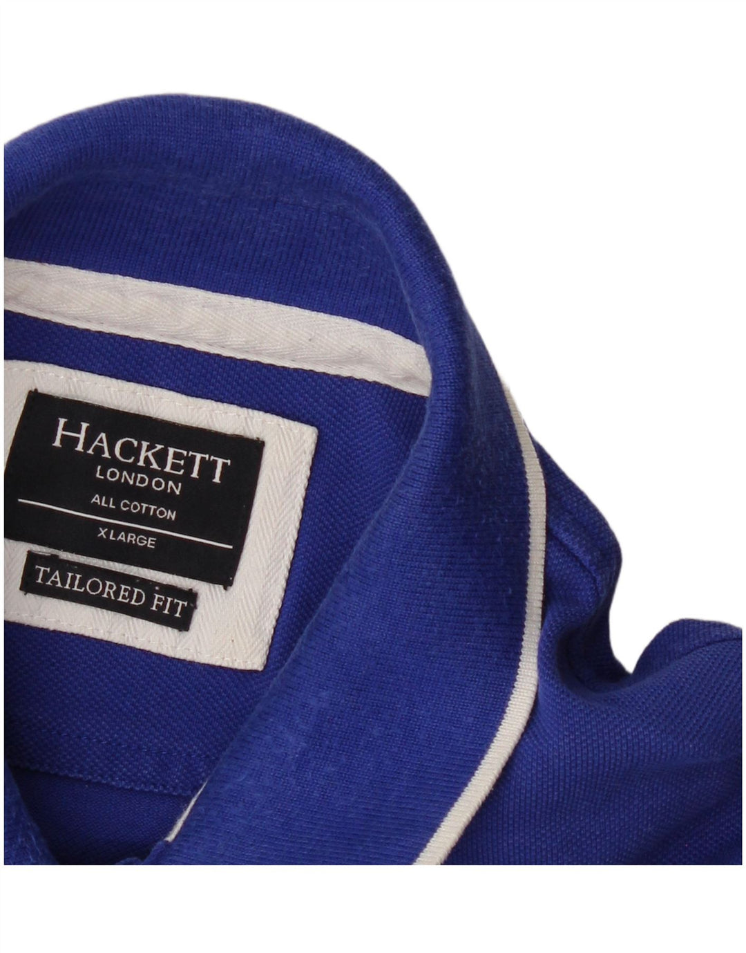 HACKETT Мужская рубашка поло с графическим рисунком XL, синяя, хлопок