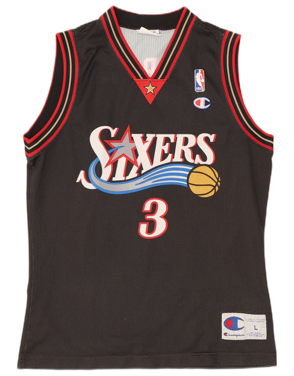 Champion Boys Allen Iverson Philadelphia Графический жилет Топ 11-12 лет Серый