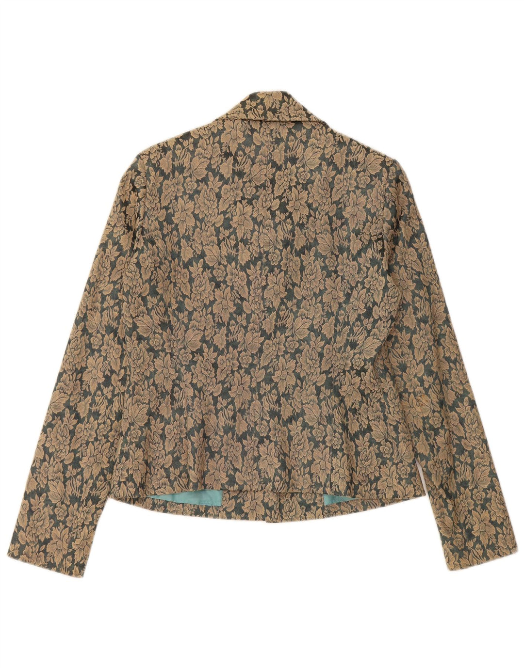 ВИНТАЖНЫЙ женский пиджак на 3 пуговицах, цвет ЕС 40, средний коричневый цвет, хлопок