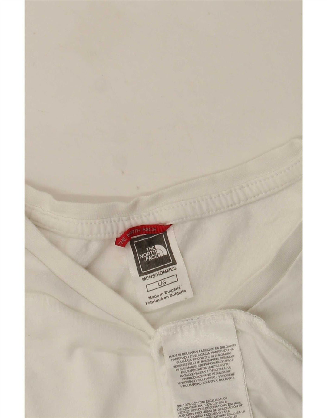 Мужская футболка The North Face, большой белый хлопковый топ