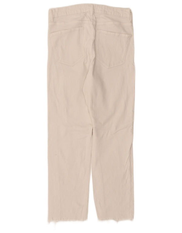 Женские прямые джинсы Zara EU 40 Medium W30 L27 белые