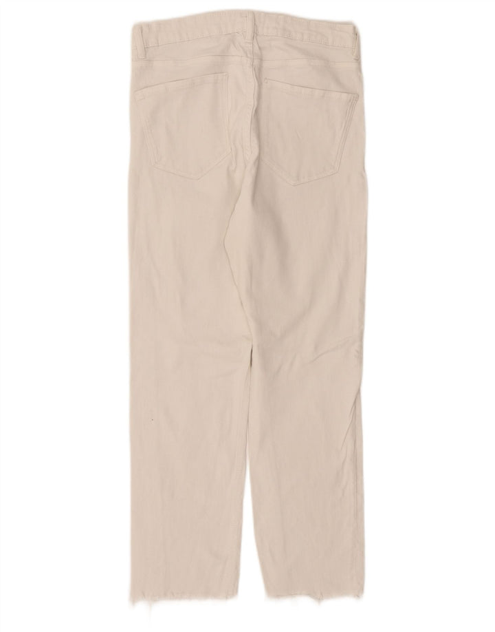 Женские прямые джинсы Zara EU 40 Medium W30 L27 белые