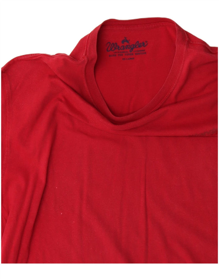 Мужская футболка WRANGLER 2XL красная, хлопок