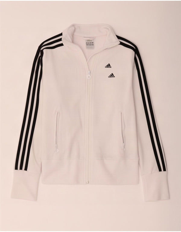 Женский спортивный костюм Adidas Top Jacket UK 8, маленький белый полиэстер