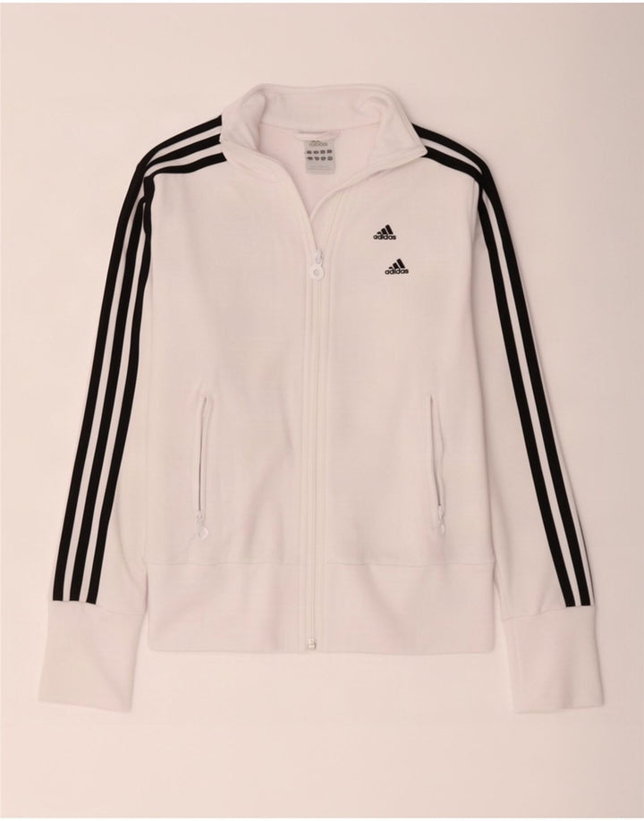Женский спортивный костюм Adidas Top Jacket UK 8, маленький белый полиэстер
