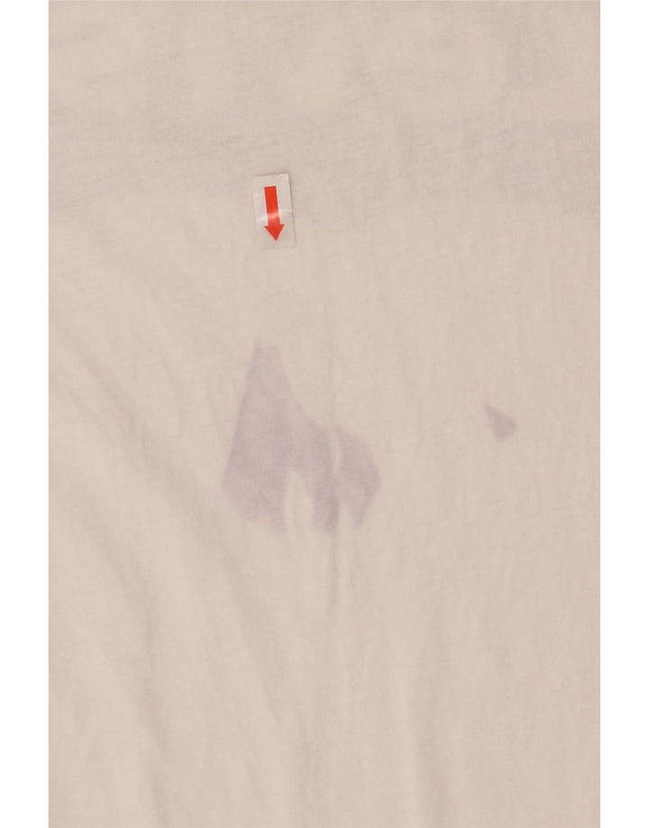 LEVI'S Womens Graphic T-Shirt Top UK 12 Medium White Cotton Vintage Levi's and Second-Hand Levi's from Messina Hembry 